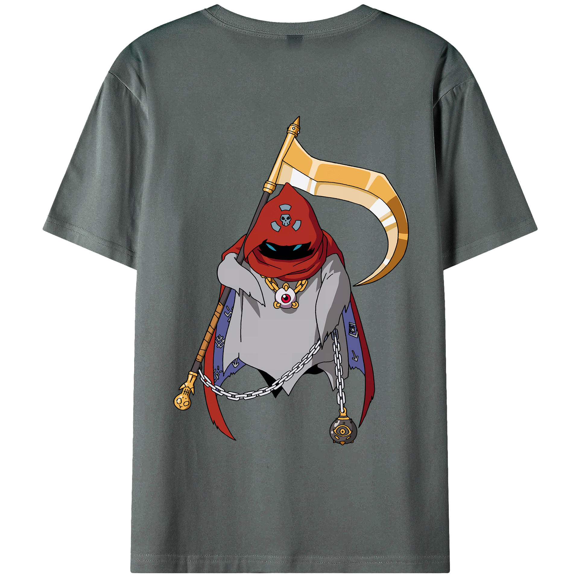（画像用） Digimon デジタルモンスター/デジモン 綿100％ メンズ半袖Tシャツ（バックプリント） 通気性